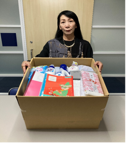 支援団体へお渡ししました